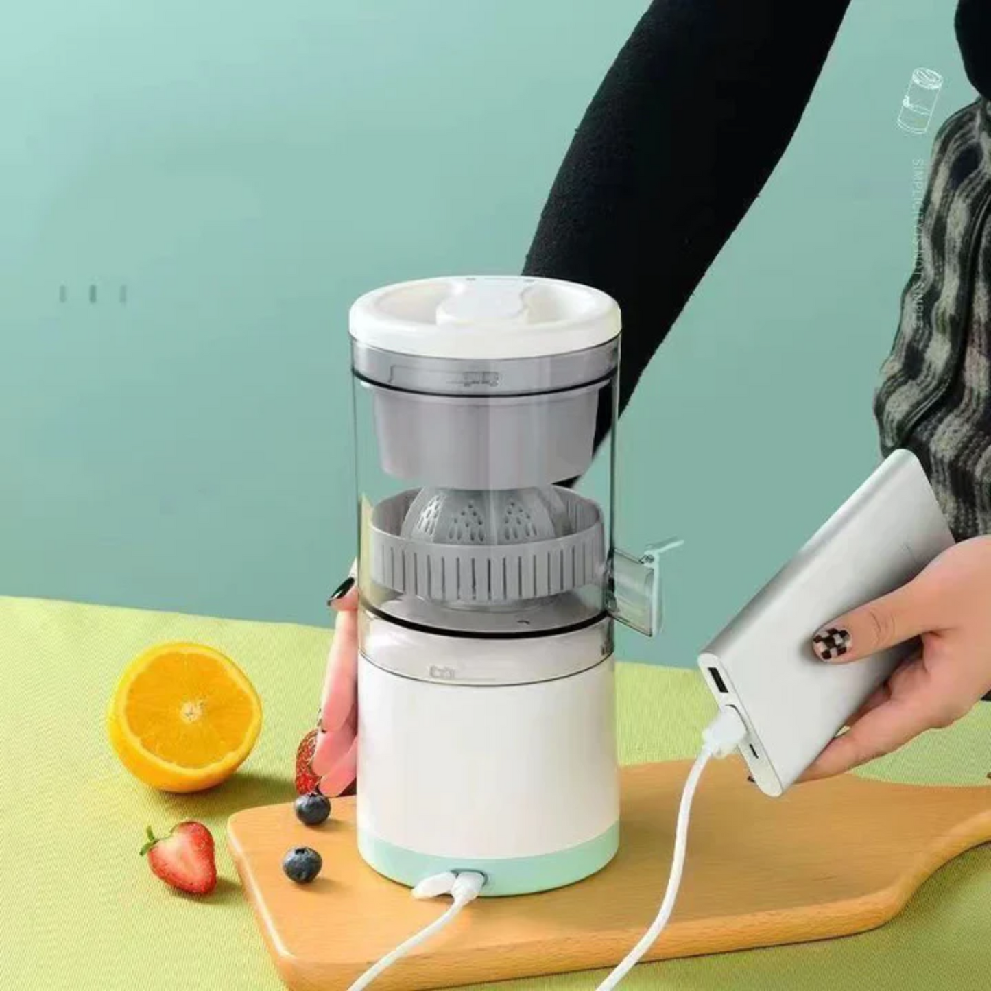 Exprimidor Eléctrico De Jugo Inalámbrico